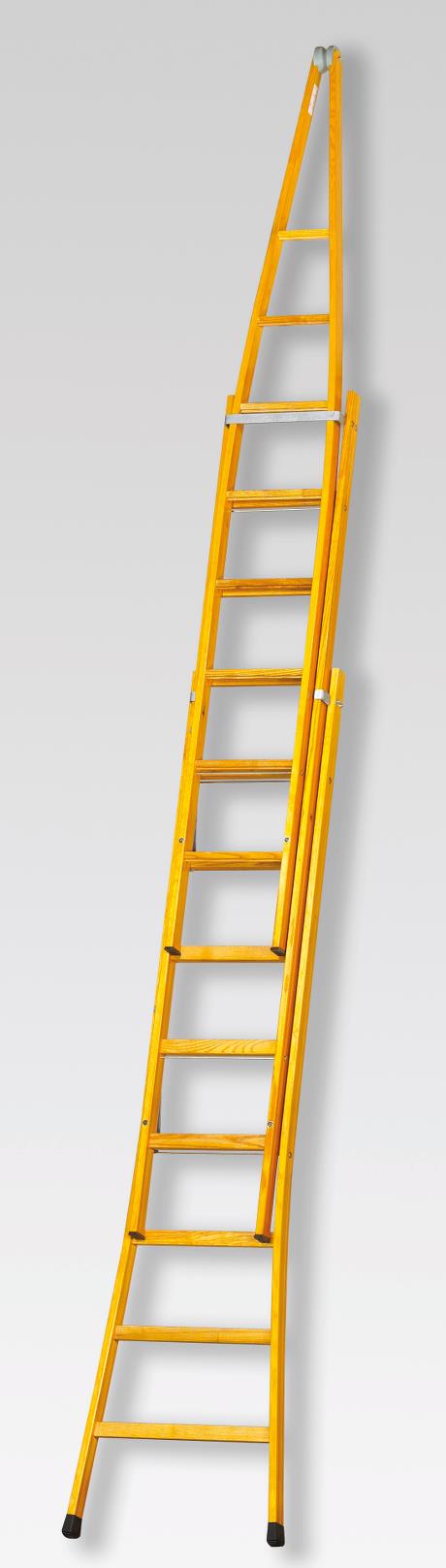 Pointed extension ladder 3x10 rungs - 8.10 m