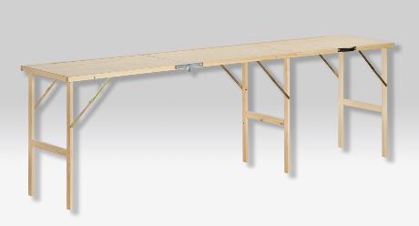 3-section folding table